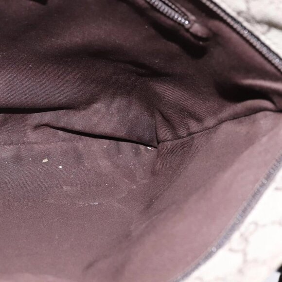 GUCCI GG Supreme Shoulder Bag PVC Beige - Picture 13 of 16